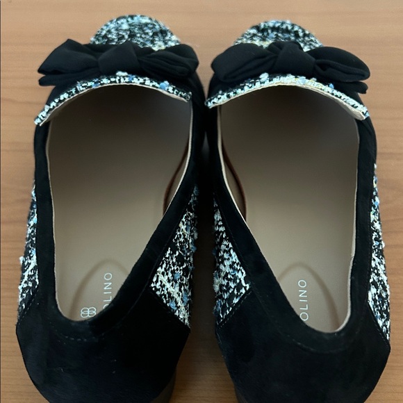 Bandolino Black and White Tweed Loafers - Picture 9 of 14